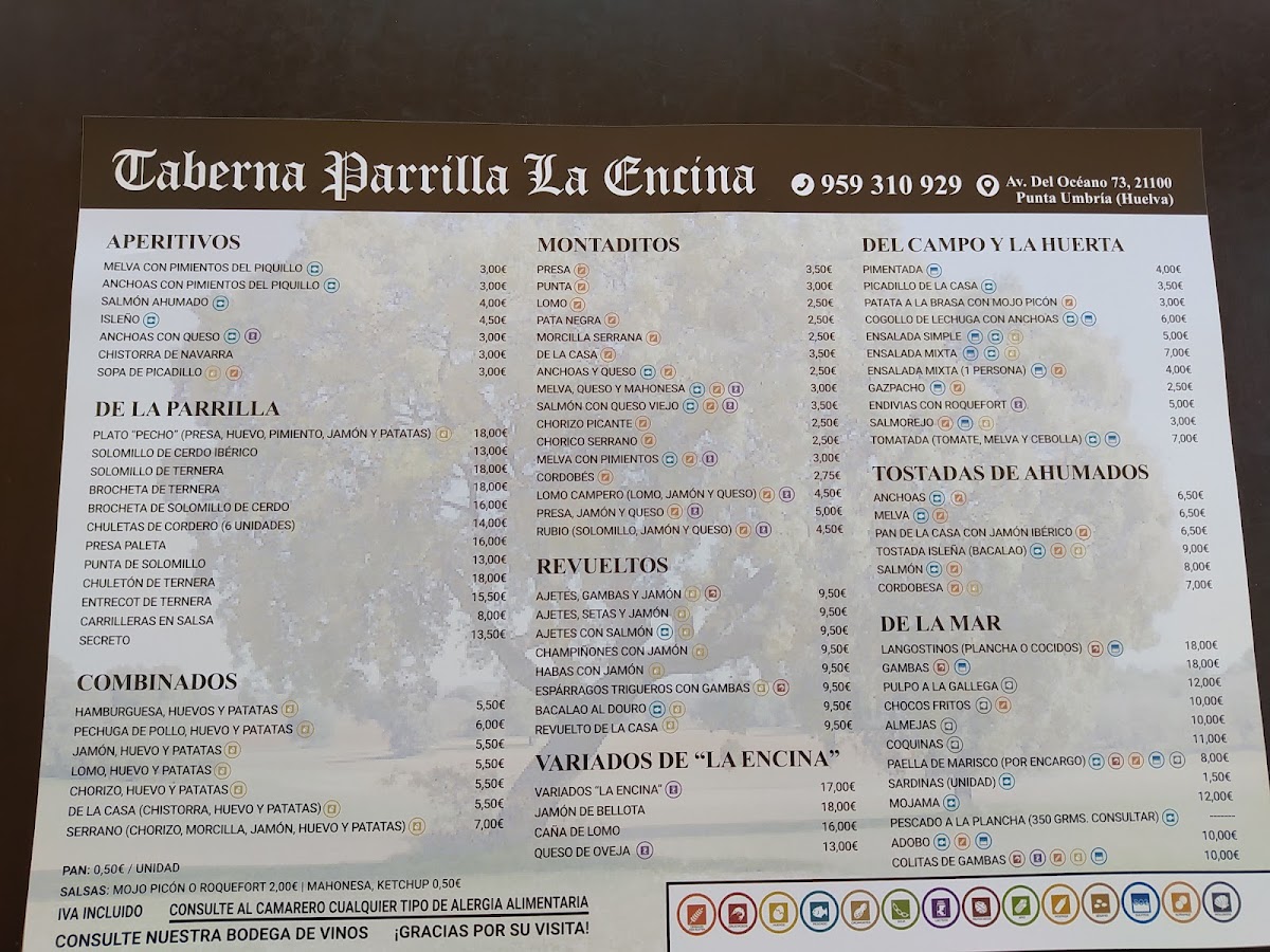 Menu Mesón La Encina-10