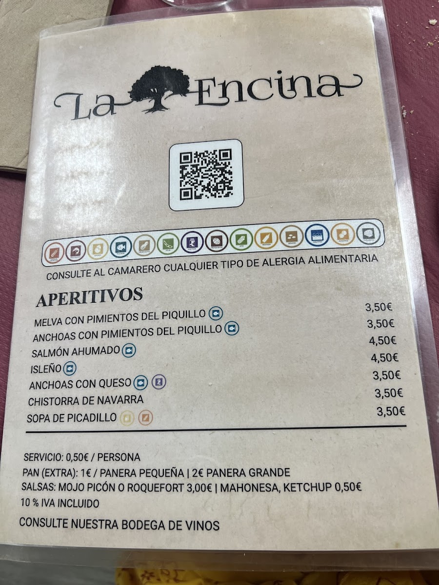 Menu Mesón La Encina-2